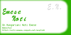 emese noti business card